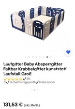 Laufgitter Baby Kleinkind Absperrgitter