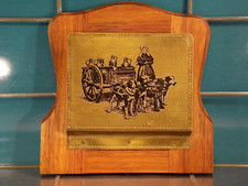 Wand Ablage Holz Regal Post Brief Halter Zeitungs Journal  Träger France ANTIK