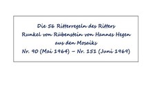 Mosaik, Digedags, Ritter