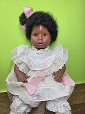 Zapf Creation Colette Babypuppe 55cm Weichkörper Schleife Kleid Vintage Deko