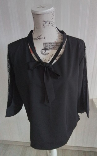 Bluse mit schleife - mit,