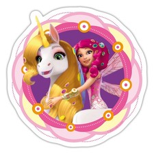 Mia and Me Einhorn Onchao Und Mia Aufkleber Sticker, max. 10 x 10 cm, 10 x 10 cm