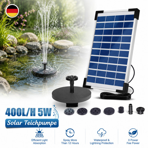 Solar teichpumpe - solar, 5w