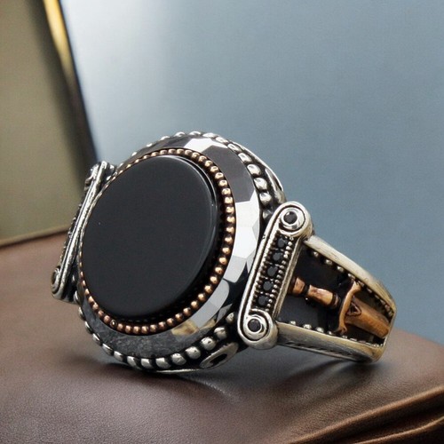 Herren onyx ring edelstein - herren,