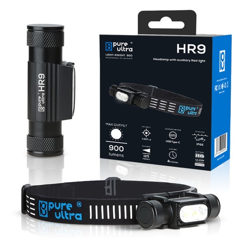 Hr9 led stirnlampe 900 lumen - stirnlampe,