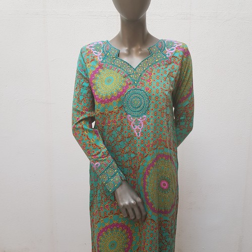 Farbenfrohes maxikleid - farbenfrohes,
