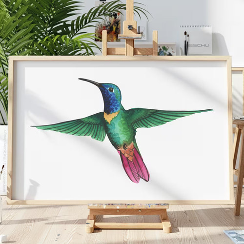 Vogel tier v22 schablone - vogel, malen