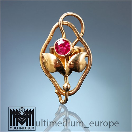 Jugendstil uhr ketten schieber - jugendstil,