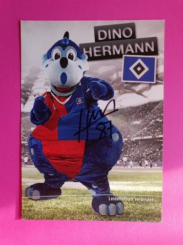 Hsv autogrammkarte dino - hsv,
