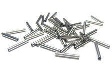 5/10/15/20 EDELSTAHL Röhrchen 10mm x 1,5mm Spacer Metall Perlen silber Stäbchen