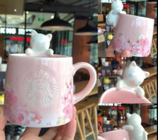 Neu Starbucks Sakura 3D Katze