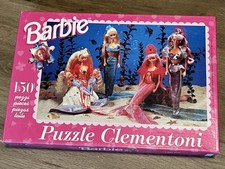 Puzzle Barbie Meerjungfrau 150 Teile 90er Vintage Rar Weihnachten 