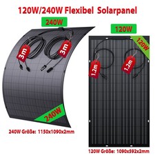 Flexibel Solarmodul 120W 240W 480W 960W Solarpanel Für Wohnmobil Camping Balkon