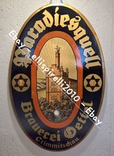 Original Brauerei Oettel Paradiesquell Crimmitschau 50 x 32 Glasolin Schild