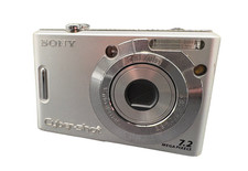 Sony CyberShot DSC W35 Digitalkamera Silber Digicam 7.2 MP Zustand gut 