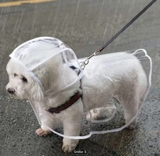 Regenmantel Hund Transparent Größe XS
