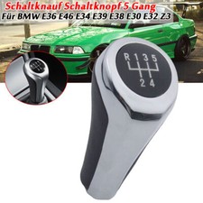 Schaltknauf Knauf Schaltsack Rahmen 5 Gang Silber 5-Gang Für BMW 1-7 Serien E36