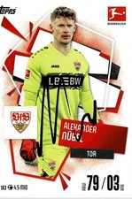 Alexander Nübel VfB STUTTGART MATCH ATTAX 2025/26 original signiert-Nr:163-25/26
