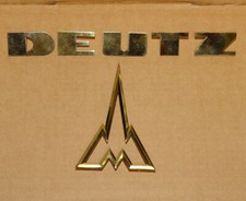 Turm + Schriftzug Deutz in messing f. 06 Serie 4006 5006 6006 7006 13006 Traktor