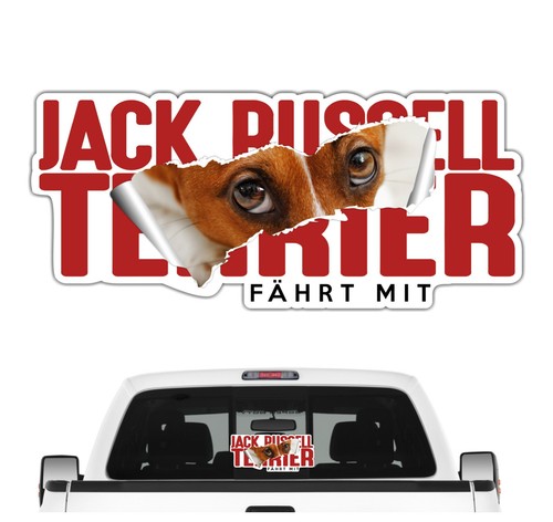 Auto aufkleber jack russell - auto,
