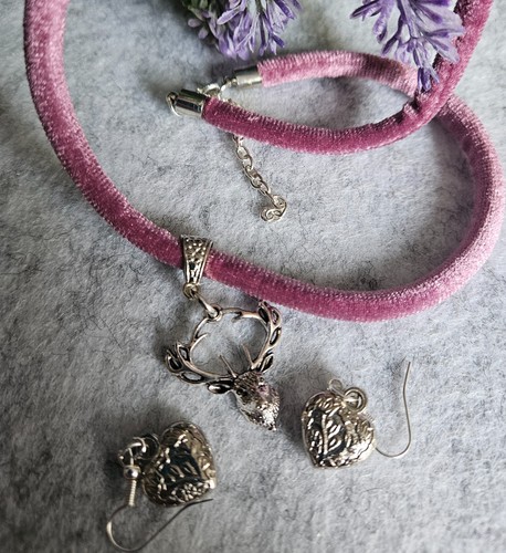 Trachtenkette rosa mit