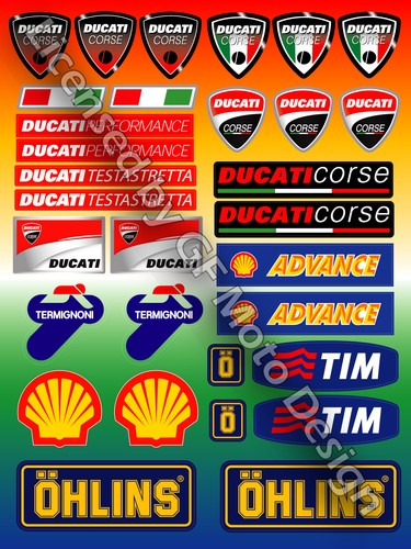 Ducati corse stickers - fe,