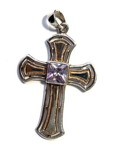 Silberanhänger kreuz 925er - silberanhänger,