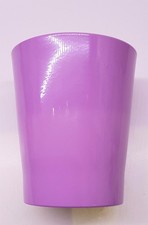 Blumentopf LILA, klein, 15,5 cm hoch, 10 cm Durchmesser oben, aus Ton, Germany