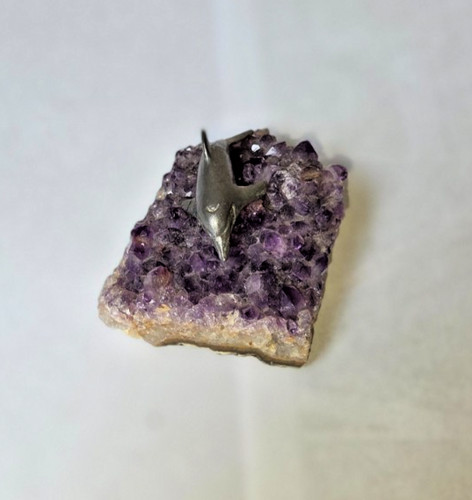 Delfin auf einen amethyst - delfin,