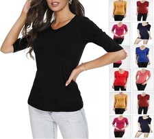 Damen Sommer 3/4 Ärmel