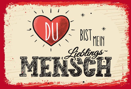 Blechschild 18x12 bist mein - bist,