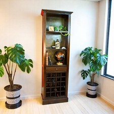 Mahagoni holz weinregal - mahagoni,