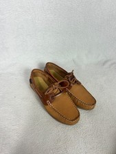 Chatham, schlichte hellbraune Penang Schnürschuhe Deckschuhe, Größe UK 7 - neu