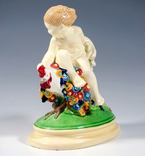 Putto auf hahn reitend wkkw - putto,