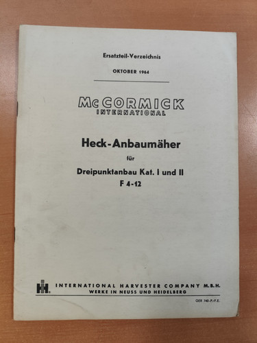 Cormick heck anbaumäher - heck,