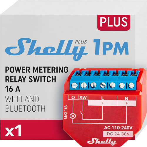 Shelly plus 1pm - |, &