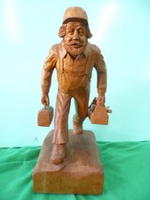 Handgeschnitzt von Elmar Schultes 1989 Original Gehmann aus Holz mit Werkzeug