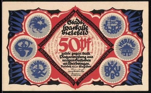 Notgeld bielefeld 1921 pf - 1921,, 50