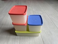 Tupperware - 4 Gefrierbehälter - 3x 0,8 l und1x  1,3 l - eckig - TOP
