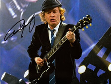 Angus Young AC/DC Signed 8x10
