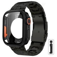 Titan Metall Armband mit Glas