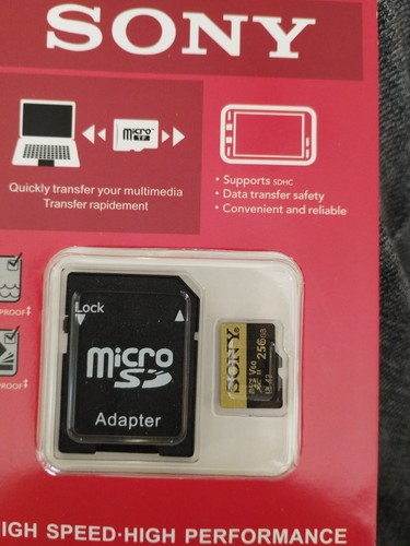 Neu verpackt sony 256 sd - neu,