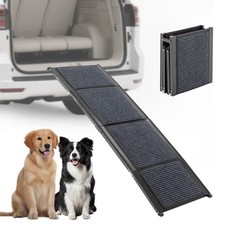 Klappbare Hunderampe Auto Hundetreppe 158cm|170cm|180cm Einstiegshilfe Alu 110kg