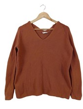 ARMEDANGELS V-Ausschnitt-Pullover Damen Pullover Gr. DE 34 braun Casual-Look