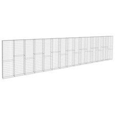 Gabionenwand mit Abdeckung
