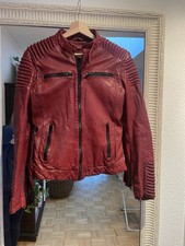 Bikerlederjacke aus echtem - bikerlederjacke,