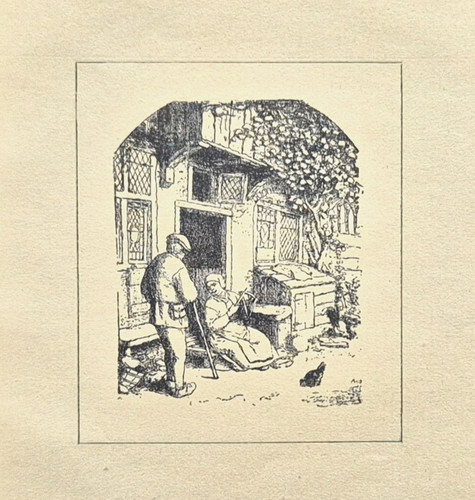 Alte lithographie die - alte,