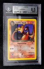 Pokemon Dunkles Glurak Charizard Deutsch 21/82 Team Rocket PSA BGS 8,5 NM-MT +