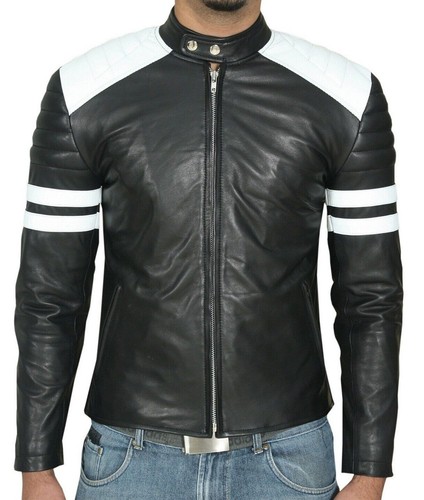 Herren lederjacke stylisch - herren,