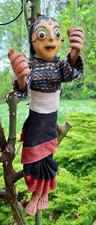 Marionette puppe frau aus - marionette,